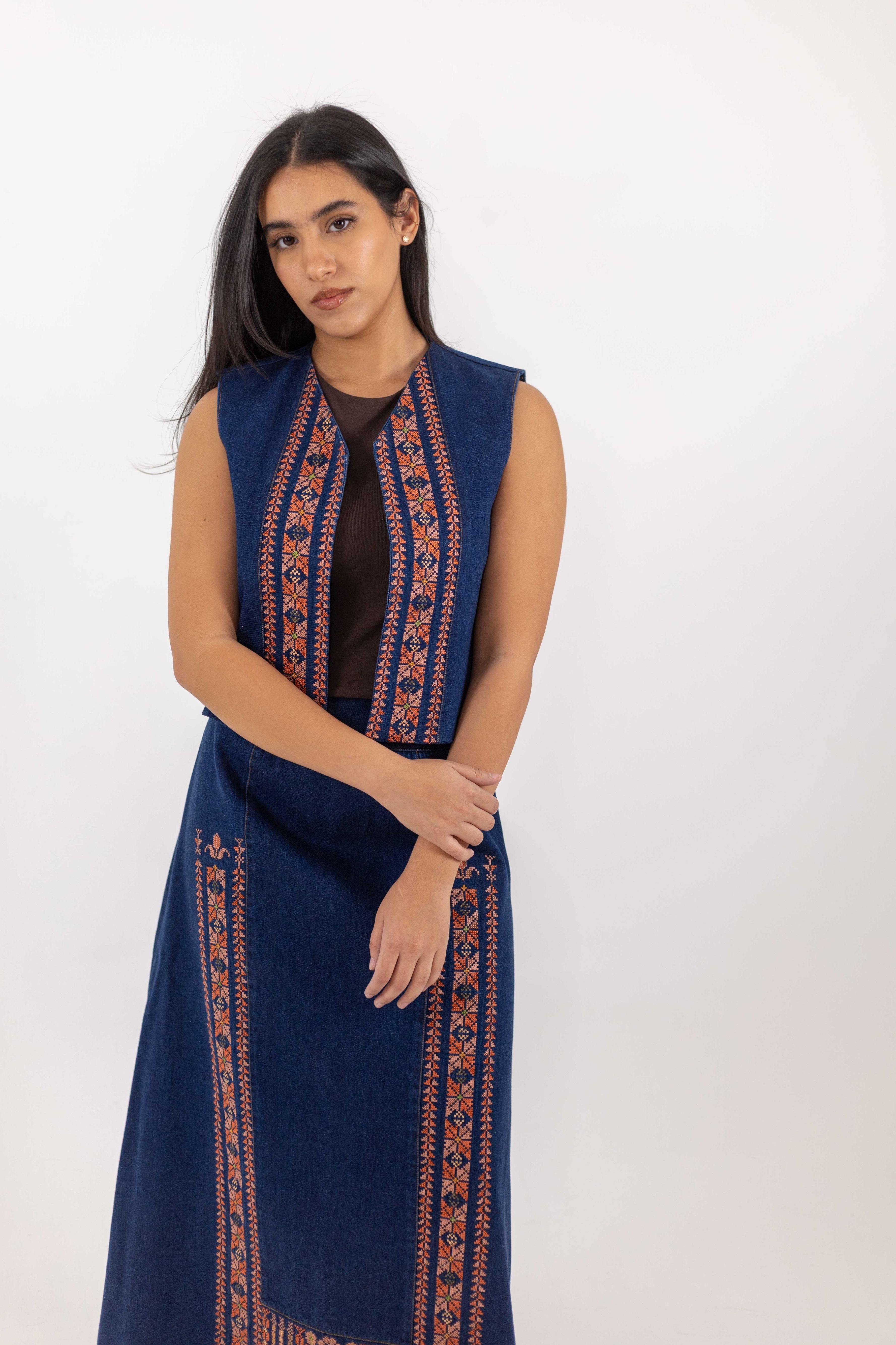 Tareeq Vest – Denim, FW25