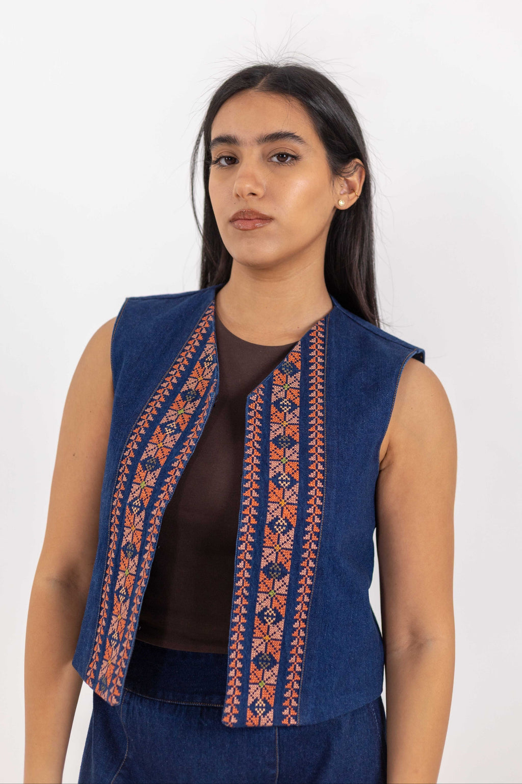Tareeq Vest – Denim, FW25