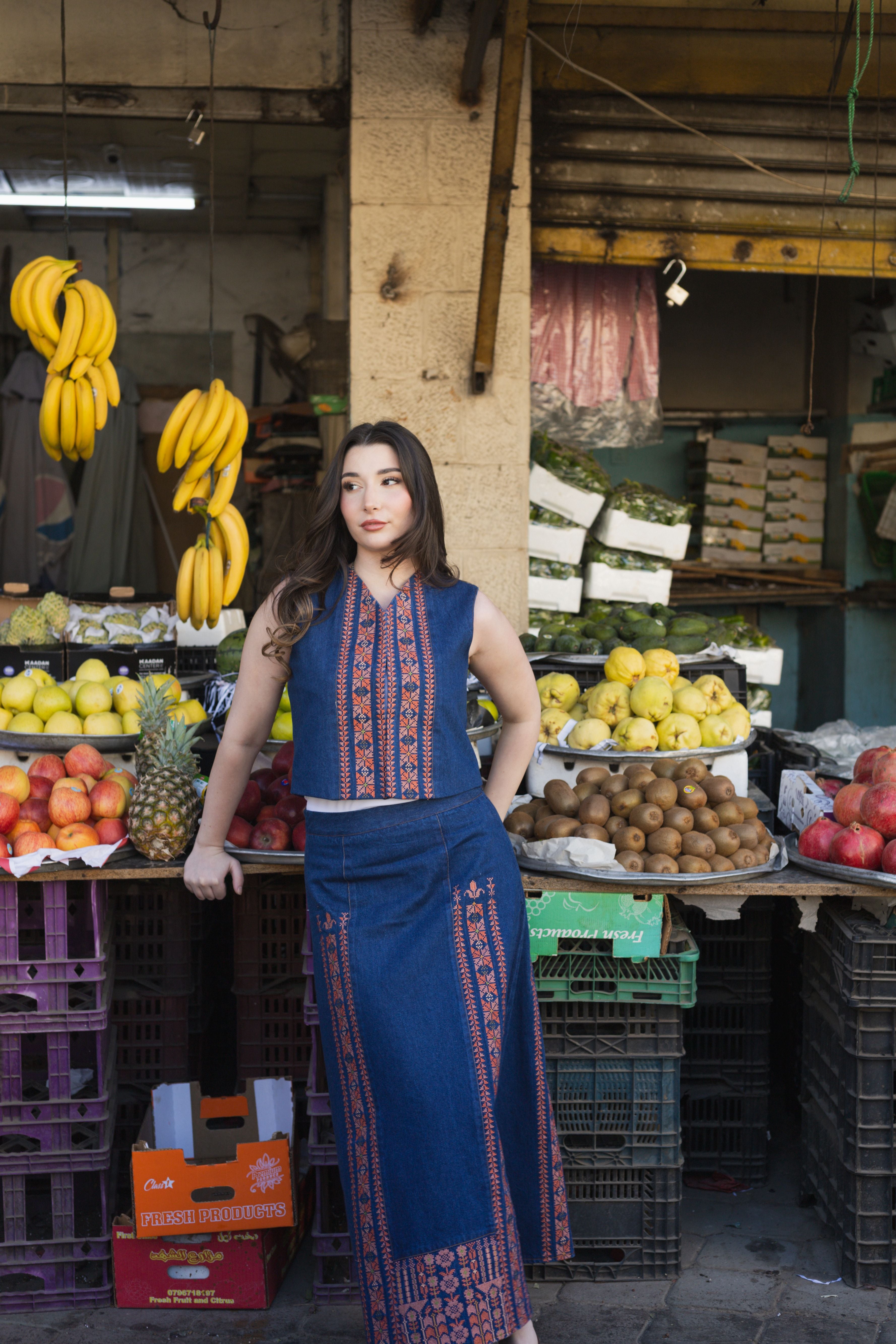 Tareeq Vest – Denim, FW25